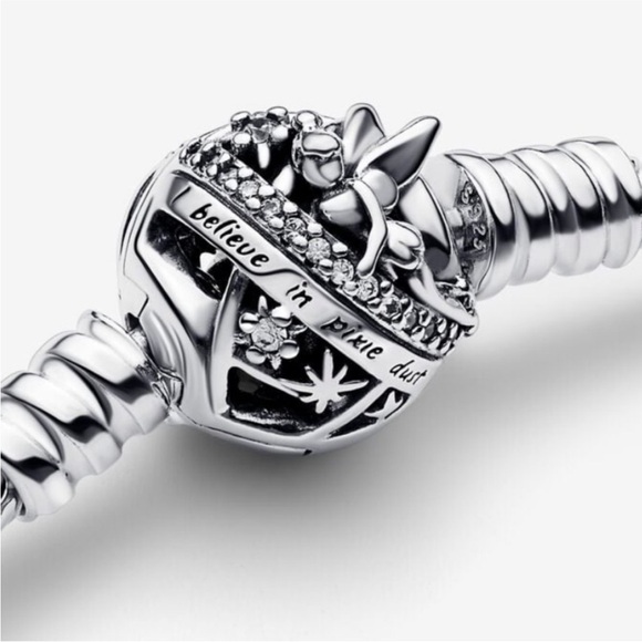 Pandora Silver Bracelet with Intricate Charm - Picture 1 of 8